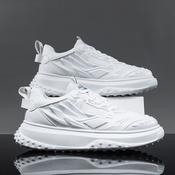 

70% off factory online autumn men's shoes korean version trend increased sports and leisure board high school students' running da, Black
