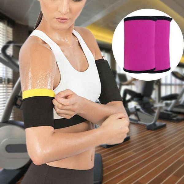 

sweatband 1set women arm shaper slimming trimmer shapers weight loss sleeve shapewear waist outdoor slimmer exercise control n4r0, Yellow;black