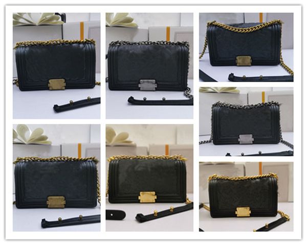 

designer luxury boy flap bag quilted lambskin old medium matelasse mark chain crossbody bag shoulder bag size:25*14*7cm