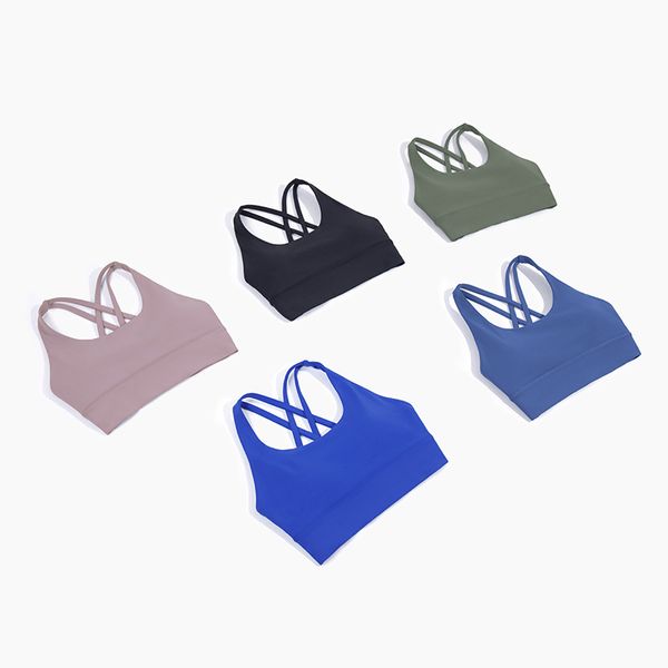 Mulheres Yoga Running Gym Vest Bra Tanque de Bra Crossing Bras Womens Fitness Tops Apertado Voltar Esportes Alta Resistência Sexy Underwear Roupas