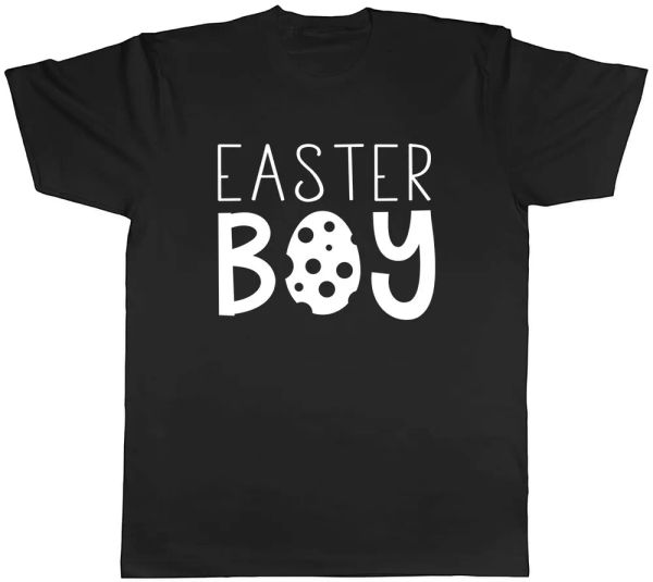 

easter boy mens t-shirt tee, White;black