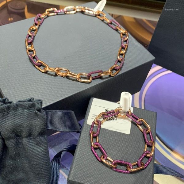 

umgodly copper bracelet burgundy red cubic zirconia and pink link chains for women jewelry1, Black