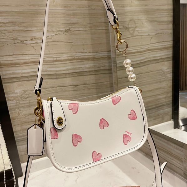 

women's messenger bag, handbag style, light luxury, niche design, advanced sense, fashion, one-shoulder, underarm pearl small square ba