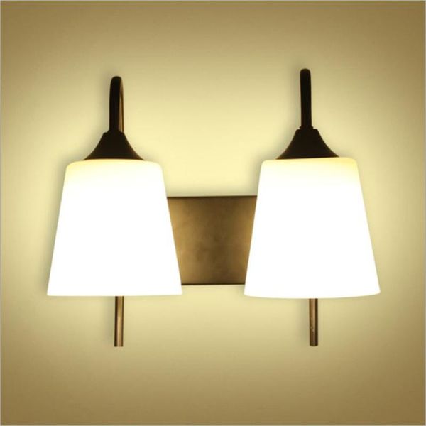 

wall lamp fashion led e27 bedside double head mirror headlights ac85-265v lamps