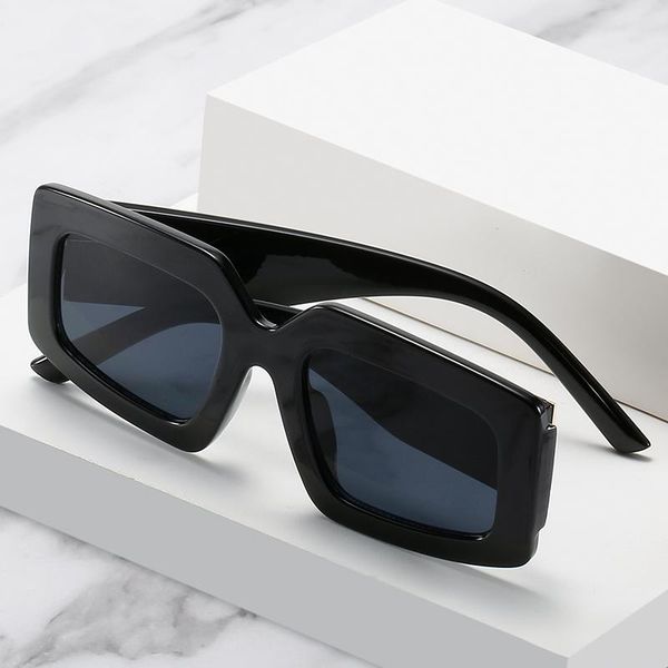 

sunglasses designer t letter large frame square shades men, White;black