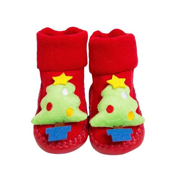 

first walkers anti-slip baby step socks shoes christmas born boys girls floor