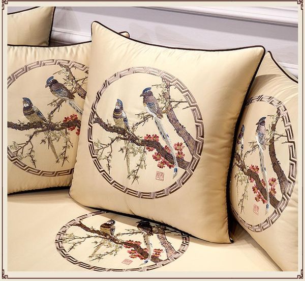 

cushion/decorative pillow minimalist chinese embroidery flower cushion cove 002