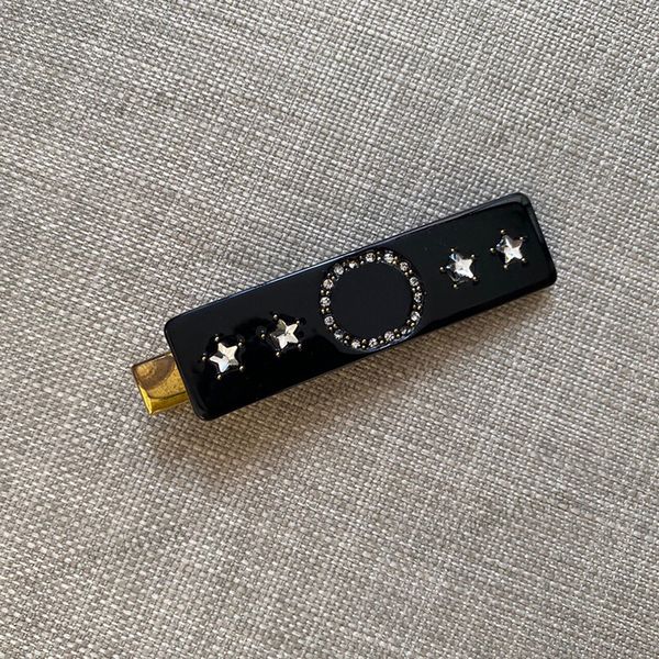 

brand letter barrettes women rhinestone hair clips fashion gilr designer hairpin hair accessories, Golden;silver