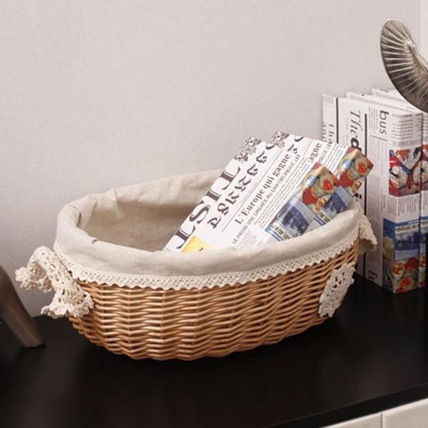 

bathroom storage & organization wicker rattan basket large with lid snack home living room decor toy debris finishing tool sto