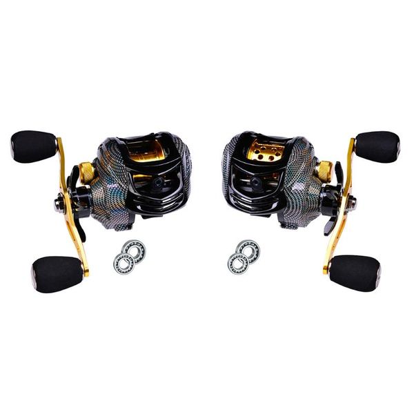 

baitcasting fishing reel water drop magnetic brake system spinning wheel reels