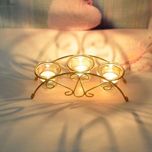 

candle holders gold metal church holder set luxury romantic iron candlestick twisted coffee table candelabros tealight zz50zt