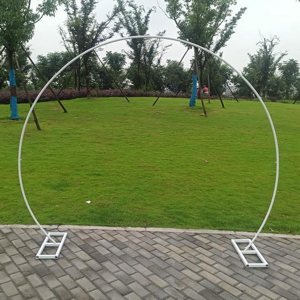 

party decoration round ring shape metal iron arch wedding backdrop stand birthday decor artificial flower balloon frame baby shower1