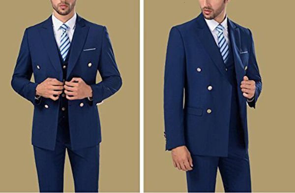 

men's suits & blazers men 2 pieces slim fit wedding double breasted blazer pants set formal business black gray purple green blue oxuy, White;black