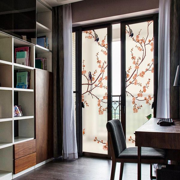 

window stickers sliding door glass light opaque frosted plastic static foil