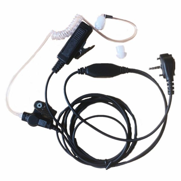 2-draht Akustische Luftschlauch Headset Ohrhörer Kopfhörer PTT Mikrofon Für Yaesu Vertex Radio VX-400 VX-410 VX-417 VX-418VX-420 428 429 450 VX-451 VX-454 VX-459
