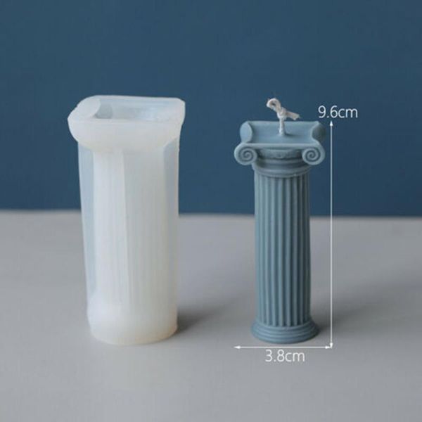 

craft tools roman column candle silicone mould plaster molds wax mold home decoration