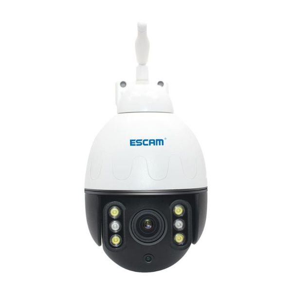 

cameras escam q5068 h.265 5mp pan/tilt/4x zoom wifi waterproof metal shell ip surveillance onvif two way talk night vision