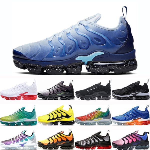 

tn plus sneakers outdoor sports running shoes men women ice blue be true triple white black hyper violet mens womens trainer sneaker shoe