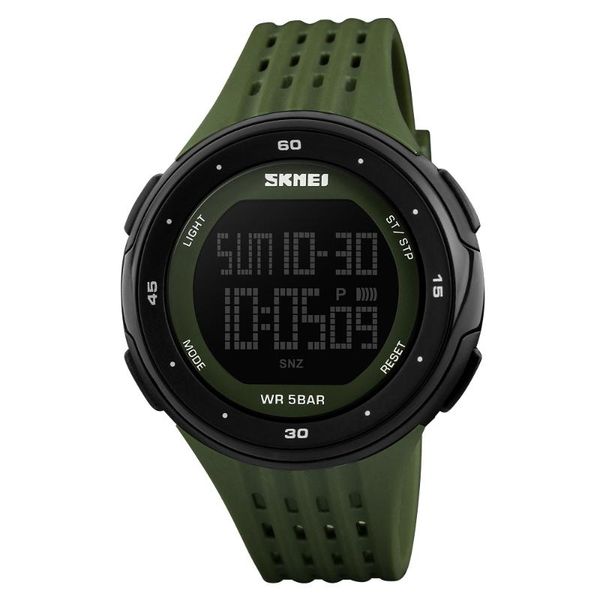 

wristwatches outdoor sports multi-function waterproof digital wristwatch fashion men watches gifts for ladies watch, Slivery;brown