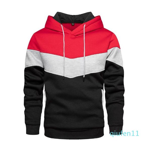

2021 men's designer color matching hoodie fashion trend s-2xl, Black