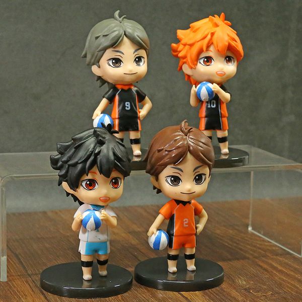 

4pcs/set Anime Haikyuu figure toy Hinata Shoyo Kageyama Tobio Kozume Kenma PVC Action Model Figure Toys