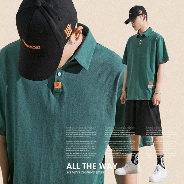 

men's polos summer t-shirt men 100% cotton high-quality shirt solid color plus size college style couple tshirt s-xxxl studen, White;black
