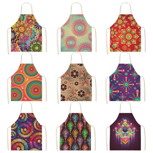 

aprons mandala print cooking accessories kitchen apron women master woman