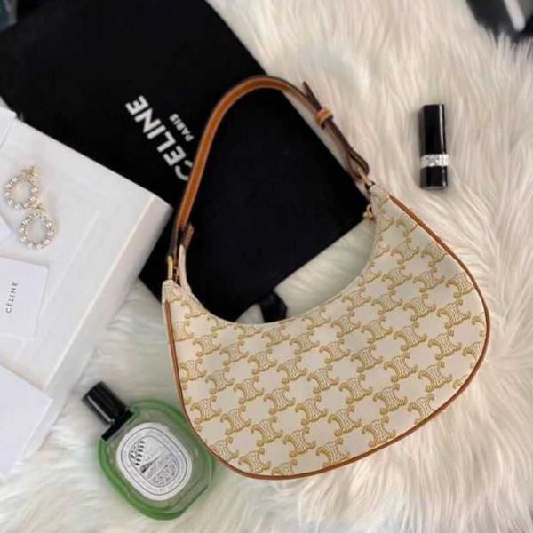 

designer handbags advanced underarm middle ancient french lisa li qin same ava crescent 2021 new single shoulder bright bag