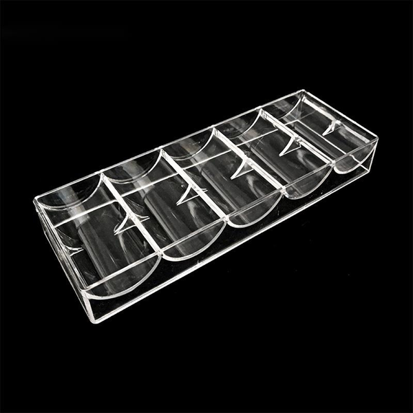 

poker chips box set texas 100pcs chip box acrylic transparent portable baccarat tray casinos no cover entertainment, Black