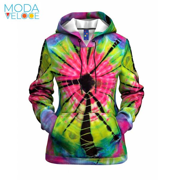

women's hoodies & sweatshirts 3d print tie dye cool special trendy spyral sweatshirt ong sleeve men women pullovers streetwear tracks, Black