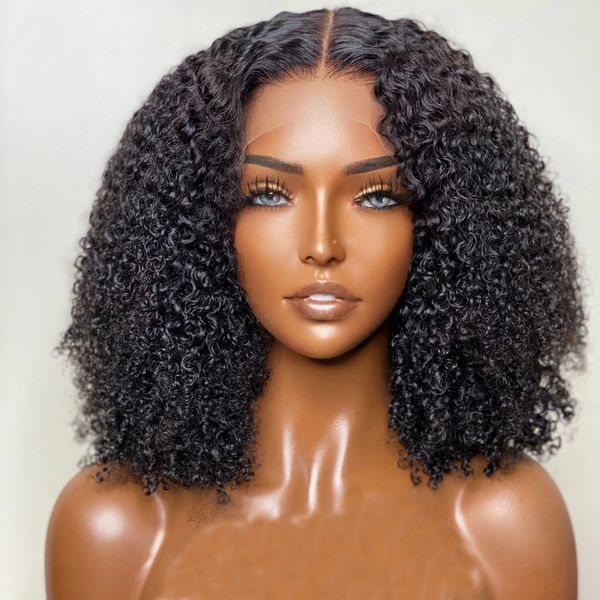 

lx brand middle part 14 inch short cut bob straight lace front wig synthetic for black women preplucked heat resistant babyhair gluelessfact
