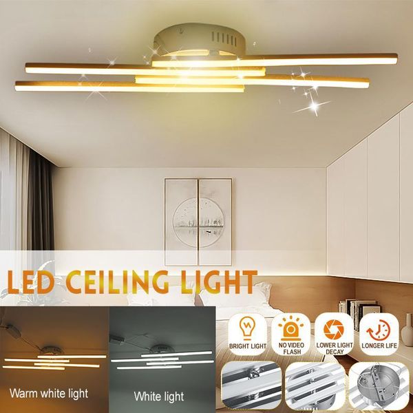 

ceiling lights 24w 18w parallel straight strip 3/4 led light ac85-265v lamp for bar kitchen living dining room bedroom
