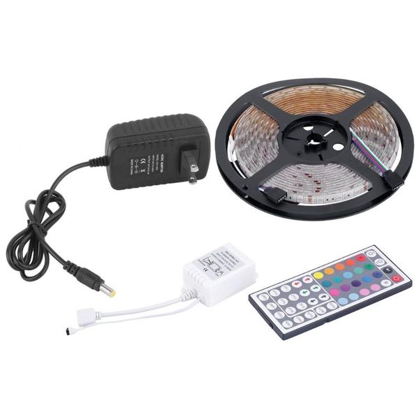 

smart home control 5m rgb 300 led strip light + 12v power supply 44key remote