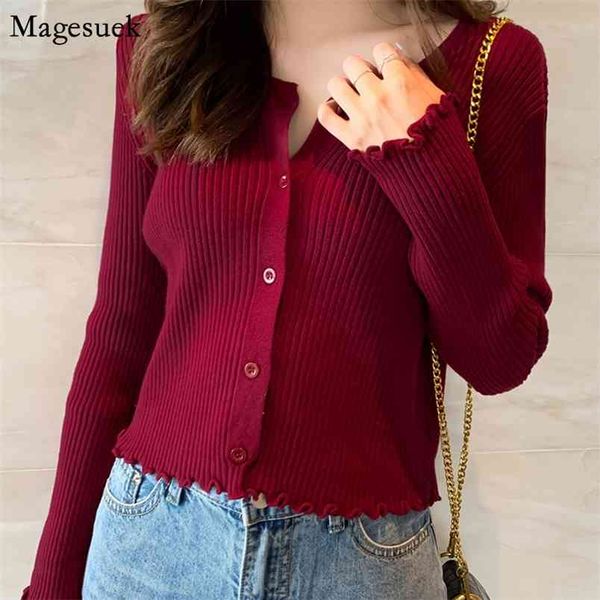 

autumn casual slim sweater women o-neck knitted sweater bottoming cardigan short bodycon coat clothes 10433 210512, White;black