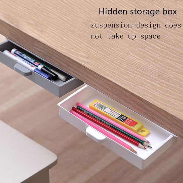

storage drawers under desk box invisible drawer bottom paste type finishing dtudent dormitory deskcreative dtationery