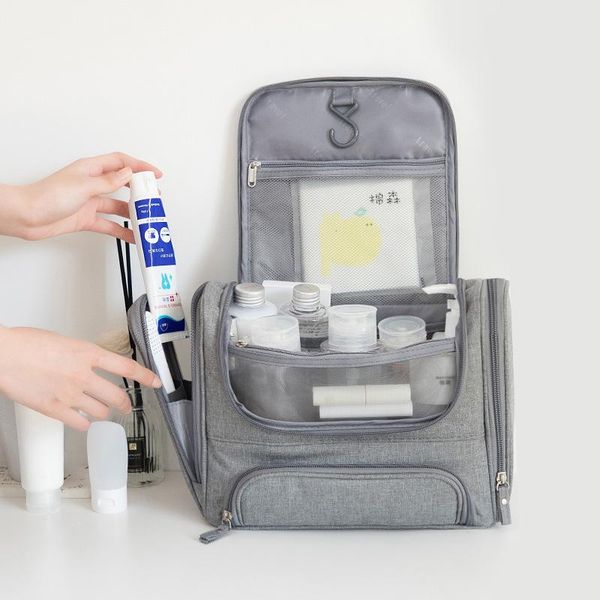 

waterproof men hanging cosmetic bag travel organizer makeup for women necessaries make up case wet and dry wash toiletry storage bags