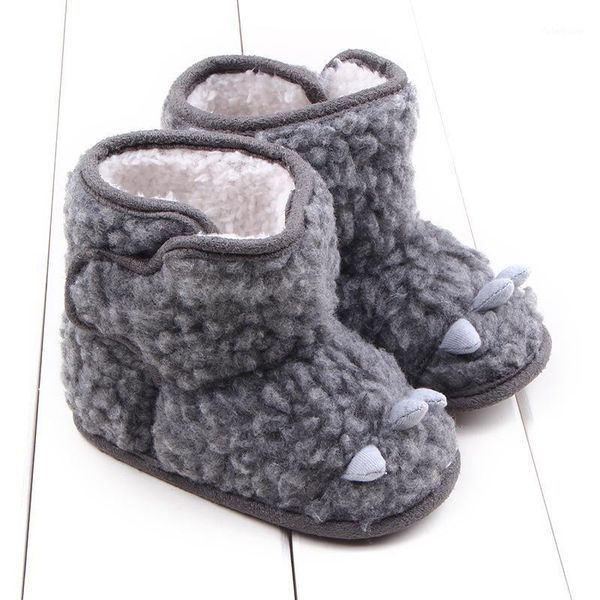 

first walkers 2021 born baby prewalker soft soled anti-slip shoes infant toddler super warm girls boys boots booties1