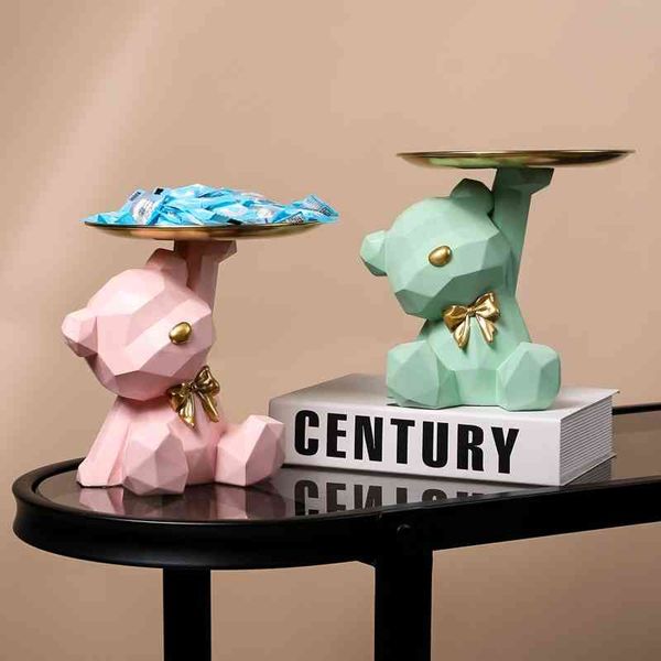 

violent bear porch key storage geometry tray ornaments home living room tea table gifts