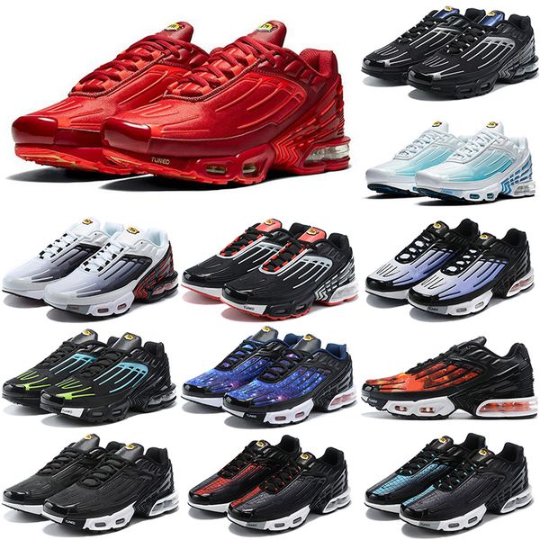 

3 TN Plus Running shoes SE men women USA Neon purple nebula Triple white Black Iridescent laser blue OG outdoor sneakers trainers sport size 36-45, Blue sky 40-45