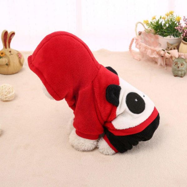 

dog apparel xs-xl pet red panda hoodie coat warm puppy hooded 4-legged clothes sweatshirt winter for small dogs shop