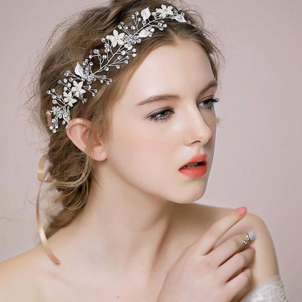 

hair clips & barrettes cute est gorgeous daughter bride tiara hairbands fashion women crystal glass girlfriend crowns accessory gift, Golden;silver