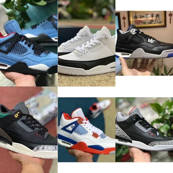 

4S White Sail SE Neon Black Cat Jumpman 4 Basketball Shoes Metallic Green Trainers Travis Scotts Purple 3s fragment Designers Sneakers 16M8QX