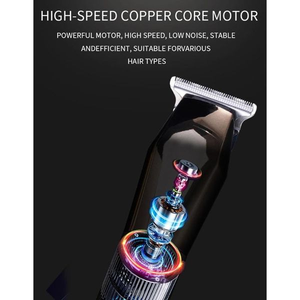 

hair trimmer for men zero gapped t-blade outlining cordless barber clippers cutting kit with lcd display x7xa