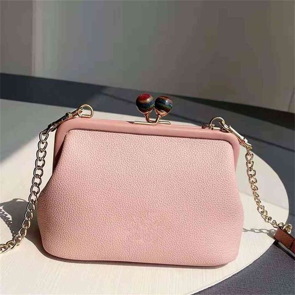 

women luxurys designers bags 2021 family's kiss lock pure color printed single fresh and sweet co designer handbag handbags totes cross