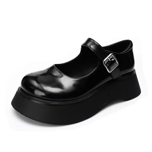 

dress shoes 2021 kawaii women pumps high heels square toe chunky heel buckle black white cosplay mary janes street platform retroplush