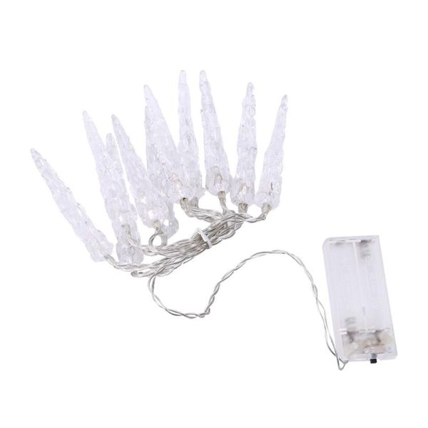 

strings 10led icicle home decoration light outdoor fairy curtain string warm white