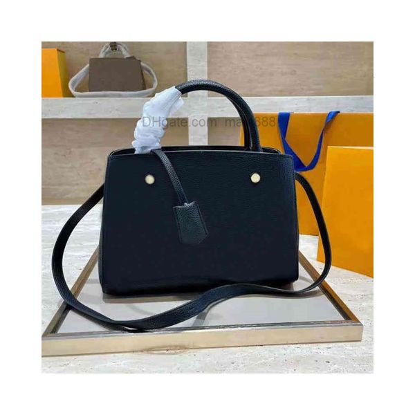 

handbag luxury retro 3a quality classic brand 28*21cm shopping bag leather large capacity lady shoulder bag 2 colors
