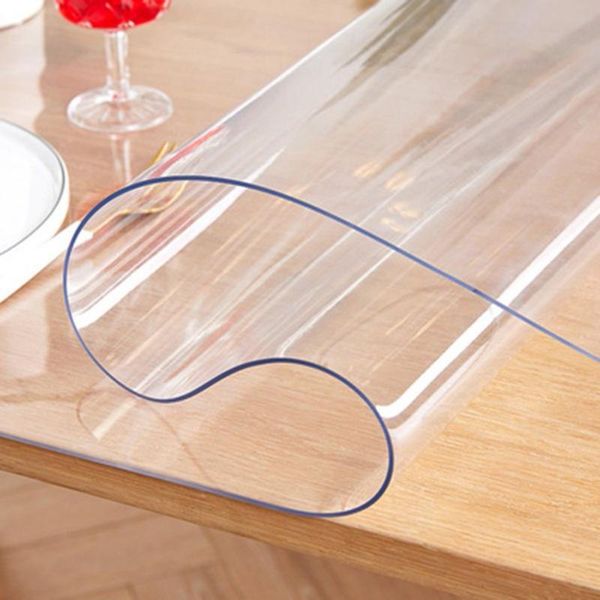

table cloth pvc mat transparent waterproof tablecloth oil secure non-toxic home decor kitchen cover