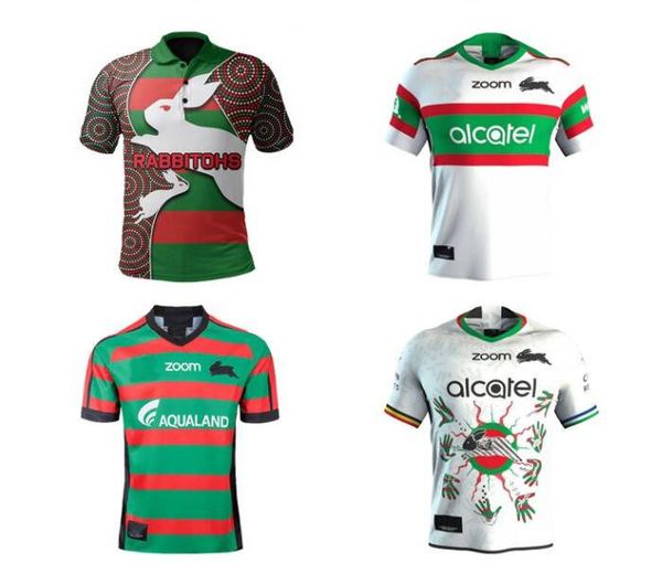 

2021 new south sydney rabbitohs anzac indigenous rugby jersey league jerseys australia maillot de shirt 545, Black;gray
