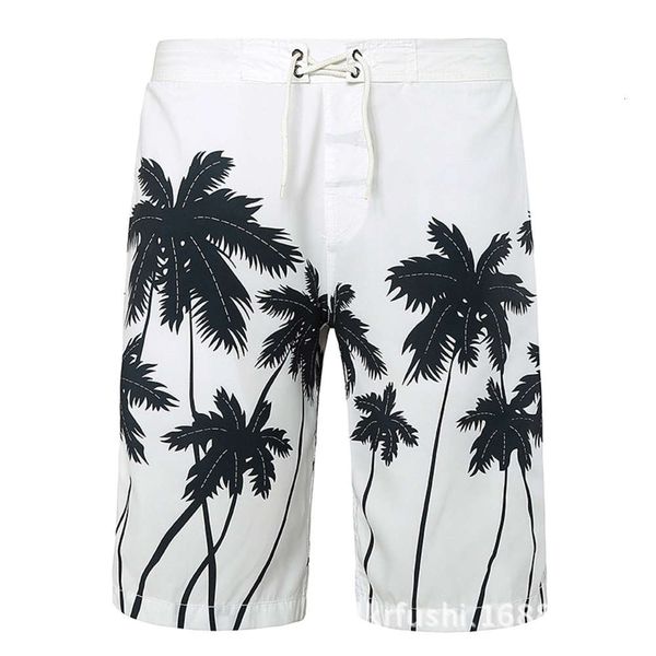 

men's beach pants coconut print shorts men's shorts print under, White;black